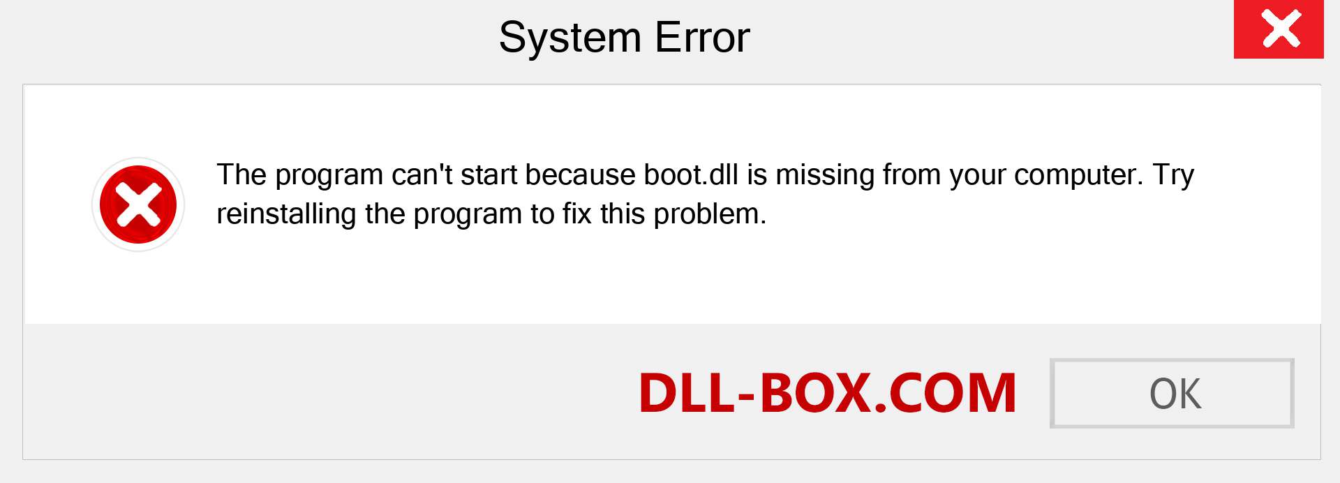  boot.dll file is missing?. Download for Windows 7, 8, 10 - Fix  boot dll Missing Error on Windows, photos, images